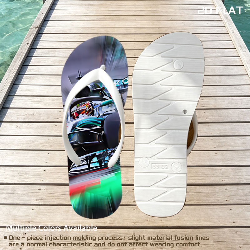 Mercedes-AMG Petronas F1 Car in High-Speed Action -  flip-flops
