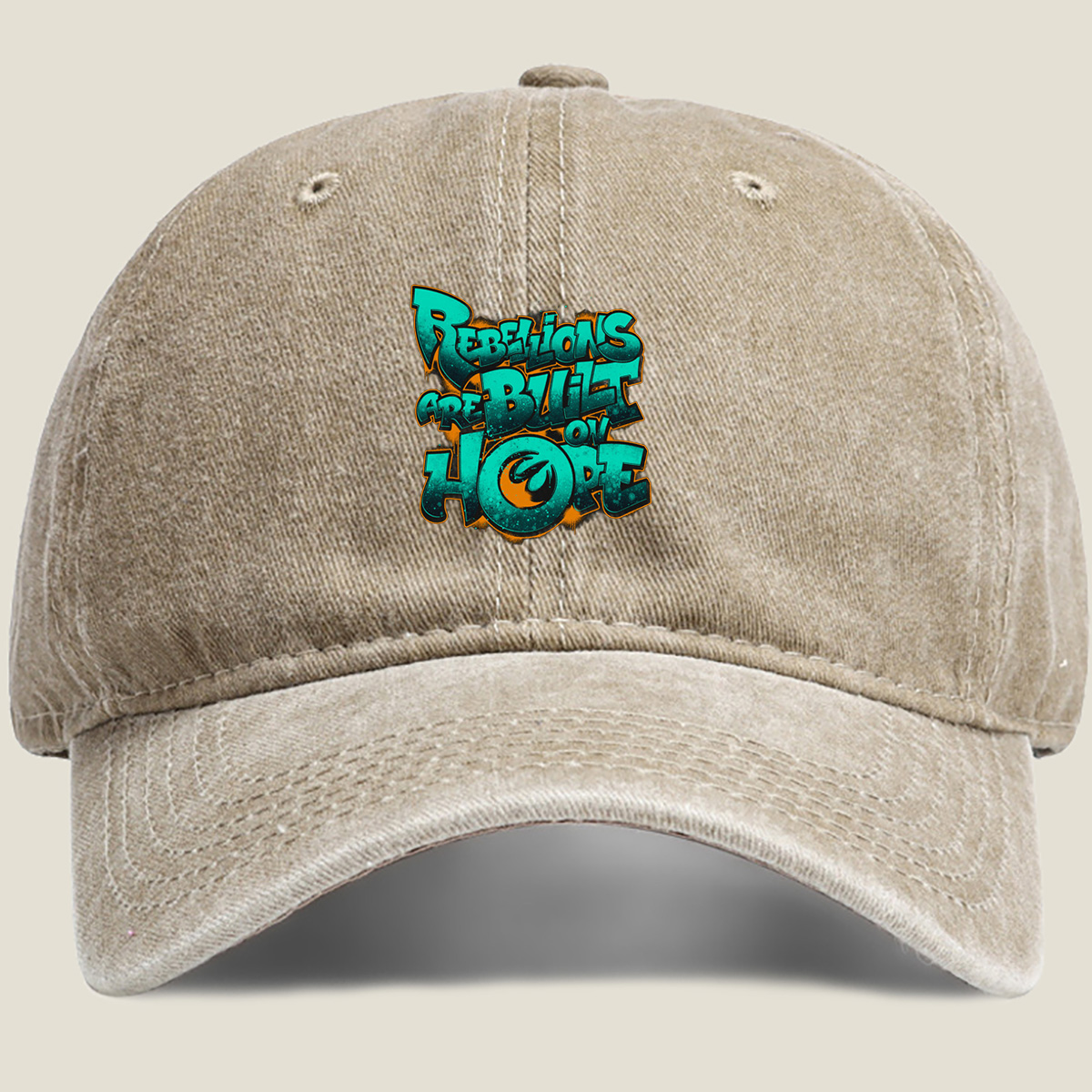 Rebellions Are Built on Hope - Star Wars Inspired Design - Washed Denim - Baseball Cap