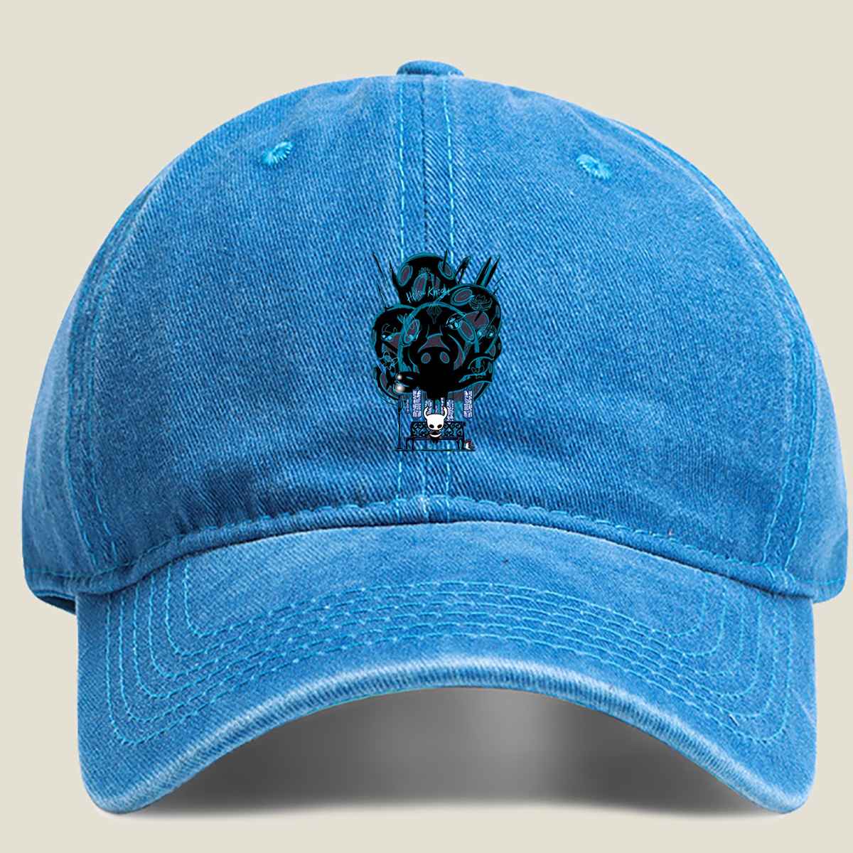 Hollow Knight: The Knight and the Abyss - Washed Denim - Baseball Cap