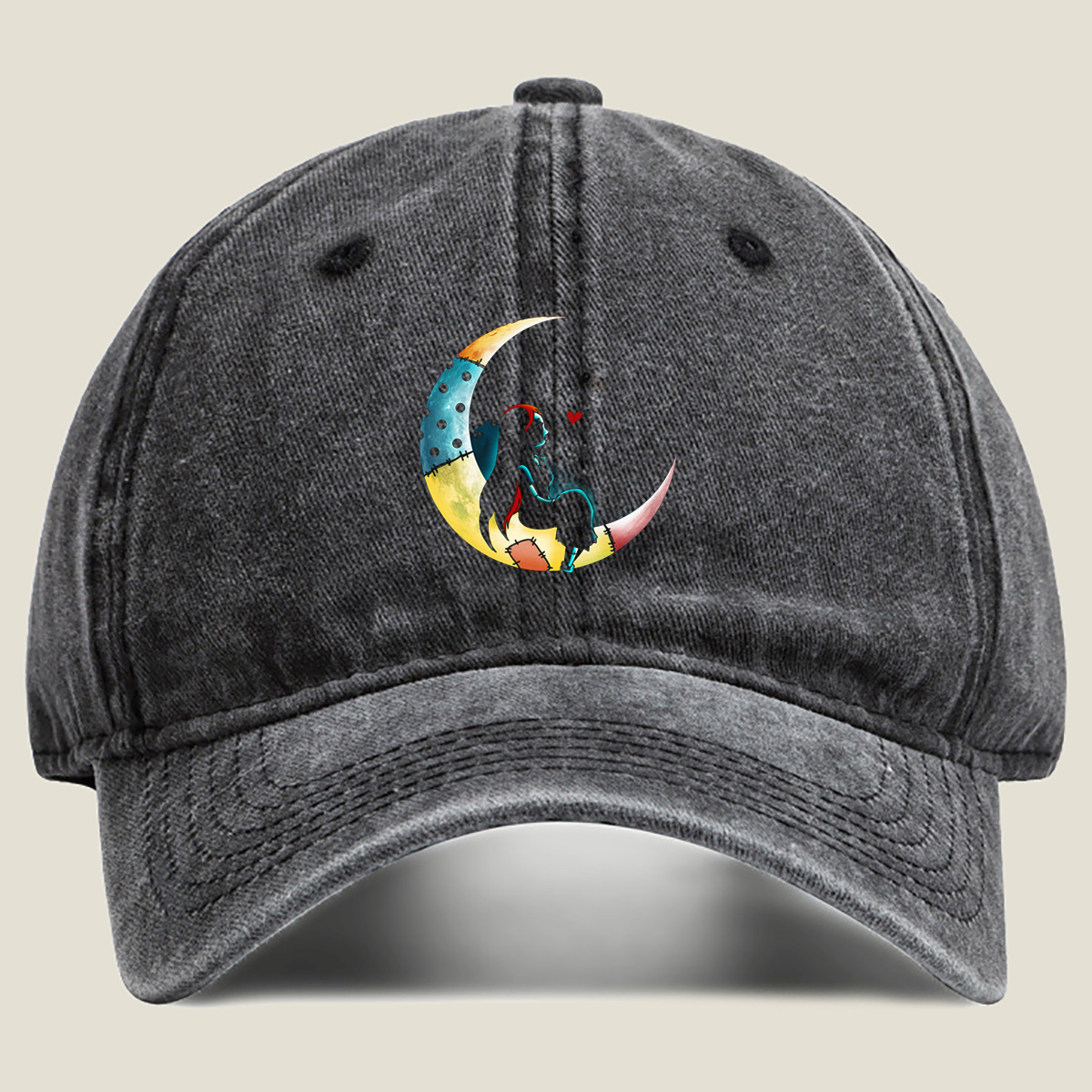 The Nightmare Before Christmas: Sally on the Moon - Washed Denim - Baseball Cap
