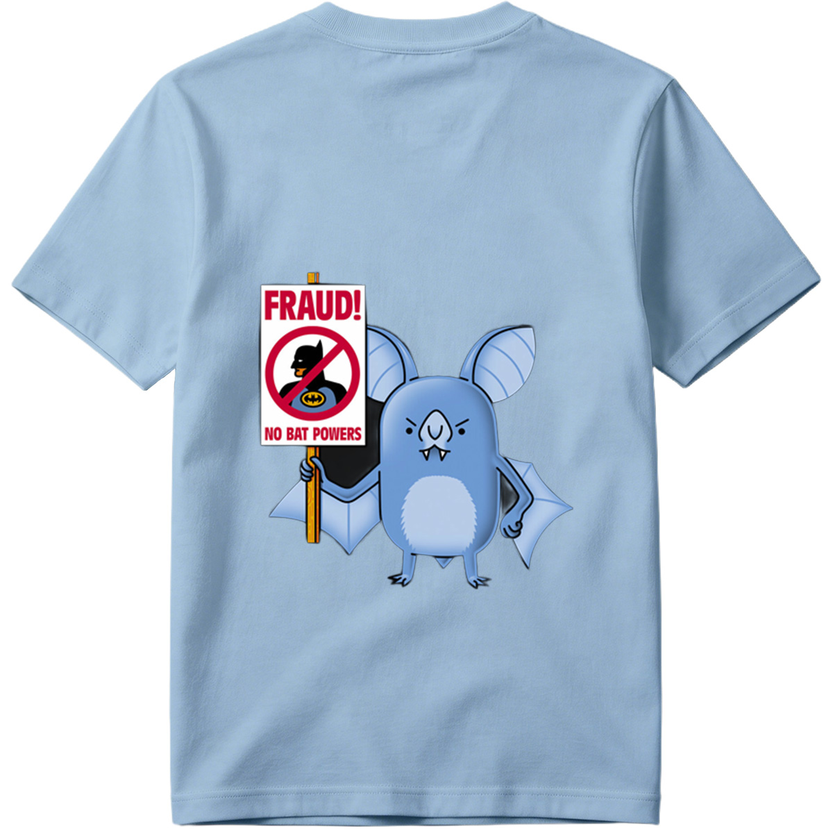 Batman and Bat Creature Protest Fraud - Tee