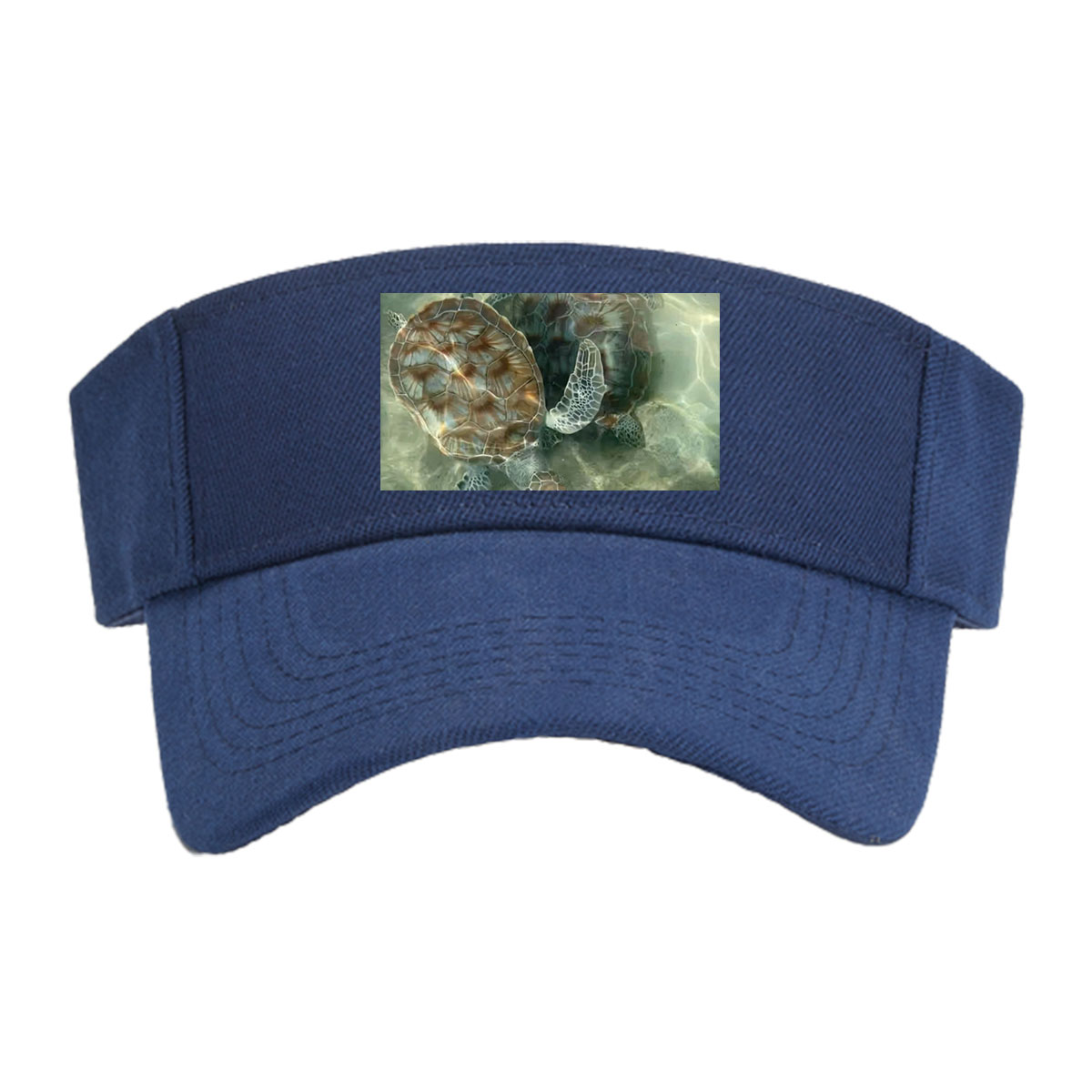 Sea turtles swimming in clear water -  Visor cap