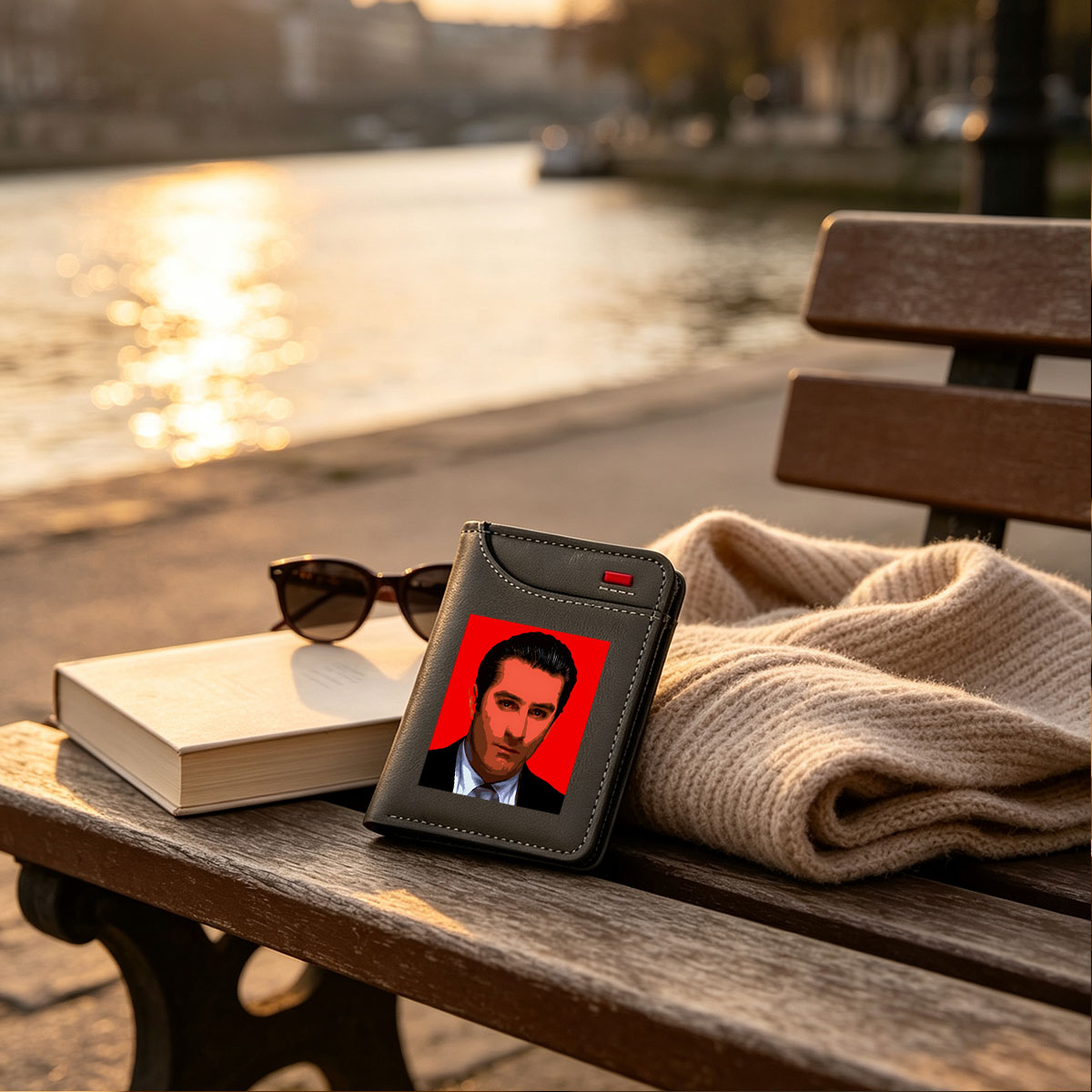 Al Pacino in a Pop Art Style Portrait - Vertical Style Wallet
