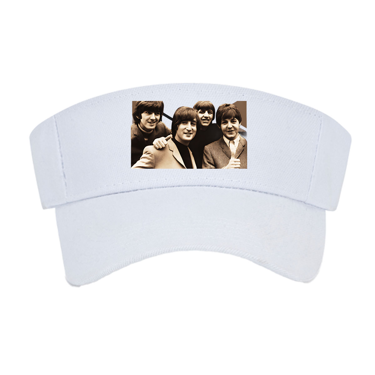 The Beatles: John, Paul, George, and Ringo in a classic pose -  Visor cap