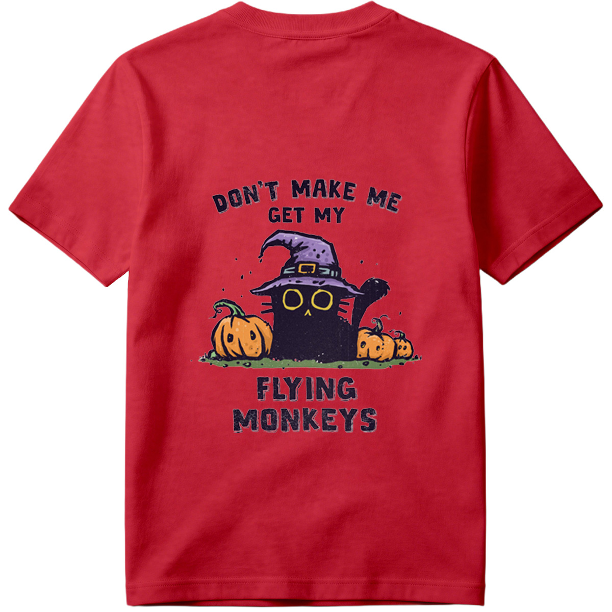 Wicked Witch and Flying Monkeys Halloween Design - Tee