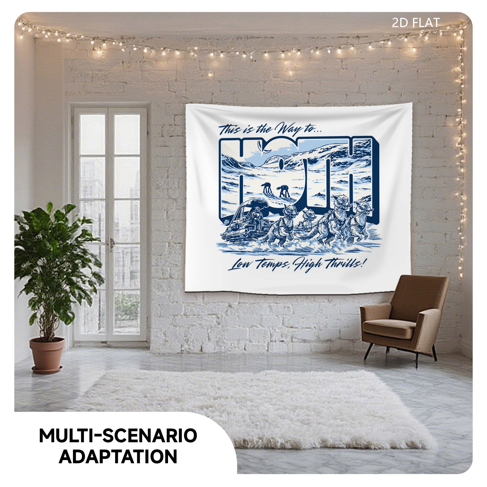 Star Wars: Snowspeeder & Tauntauns - Low Temps, High Thrills! - Tapestry