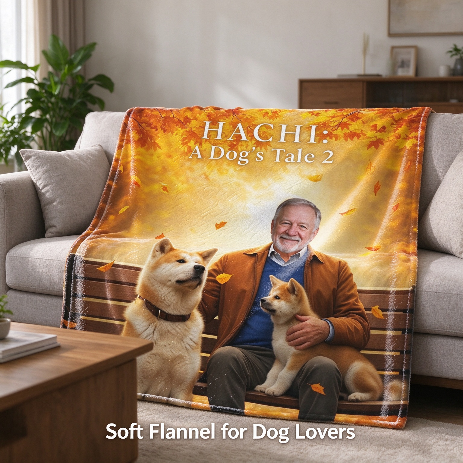 Personalized Custom Face Photo Blanket Ultra Soft Anti Pilling Flannel Fleece Throw Ideal Gift for Pet and Dog Lovers