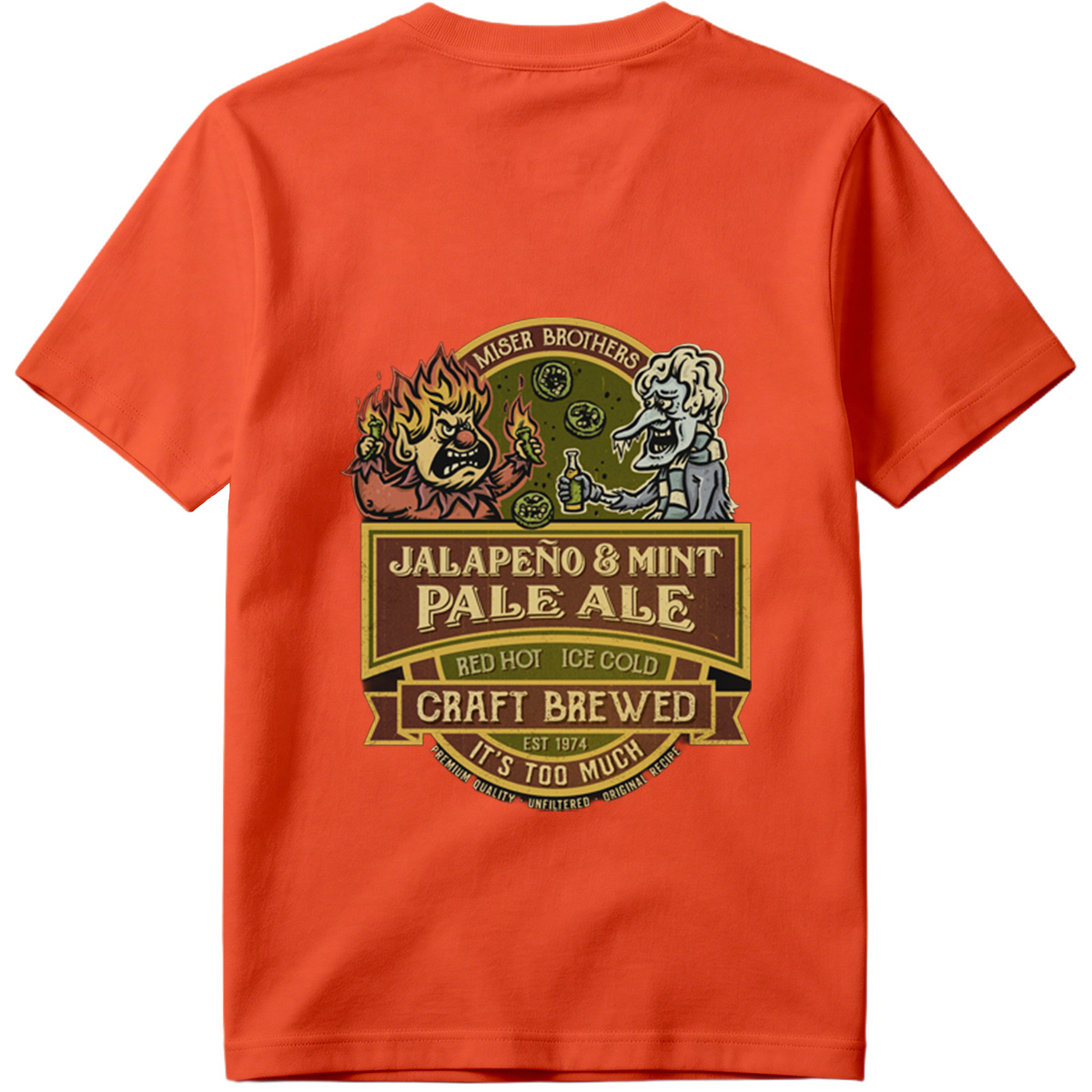 Miser Brothers Jalapeno & Mint Pale Ale Craft Brewed - Tee