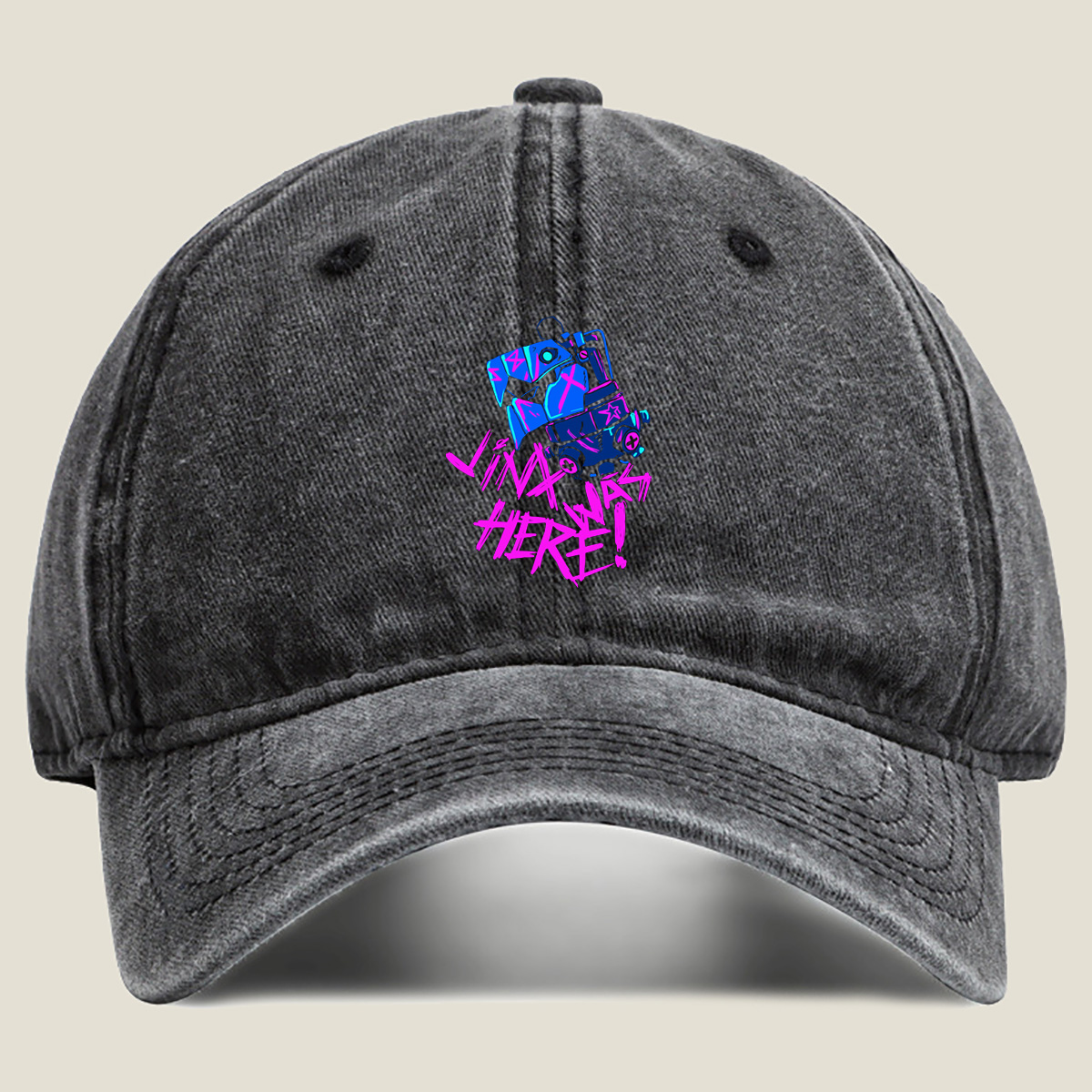 Link is Here! - Washed Denim - Baseball Cap