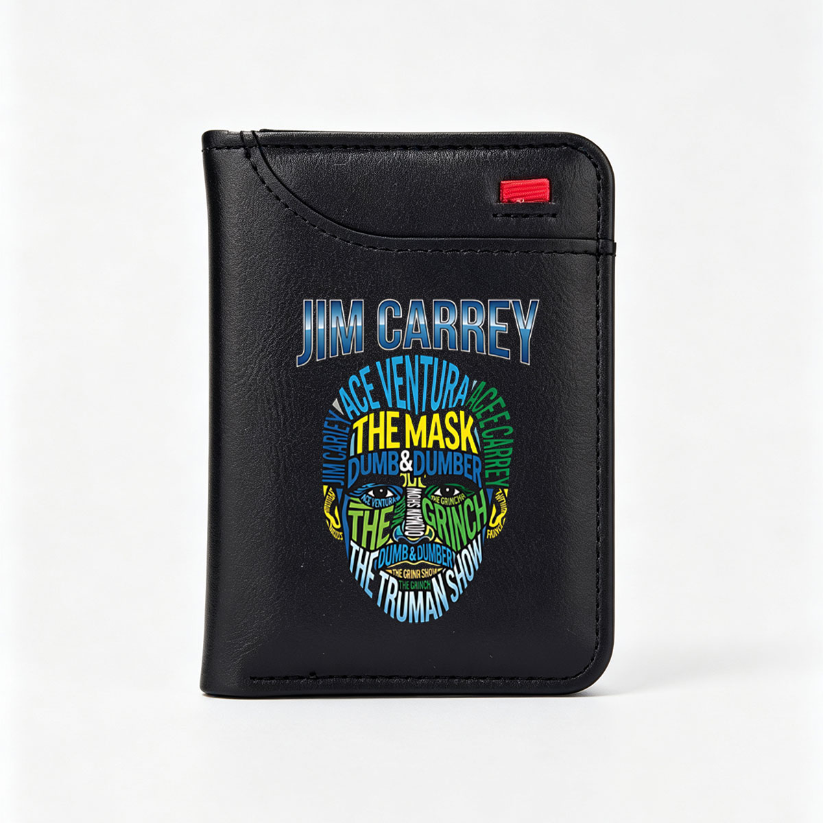 Jim Carrey: Ace Ventura, The Mask, Dumb & Dumber, The Grinch, The Truman Show - Vertical Style Wallet