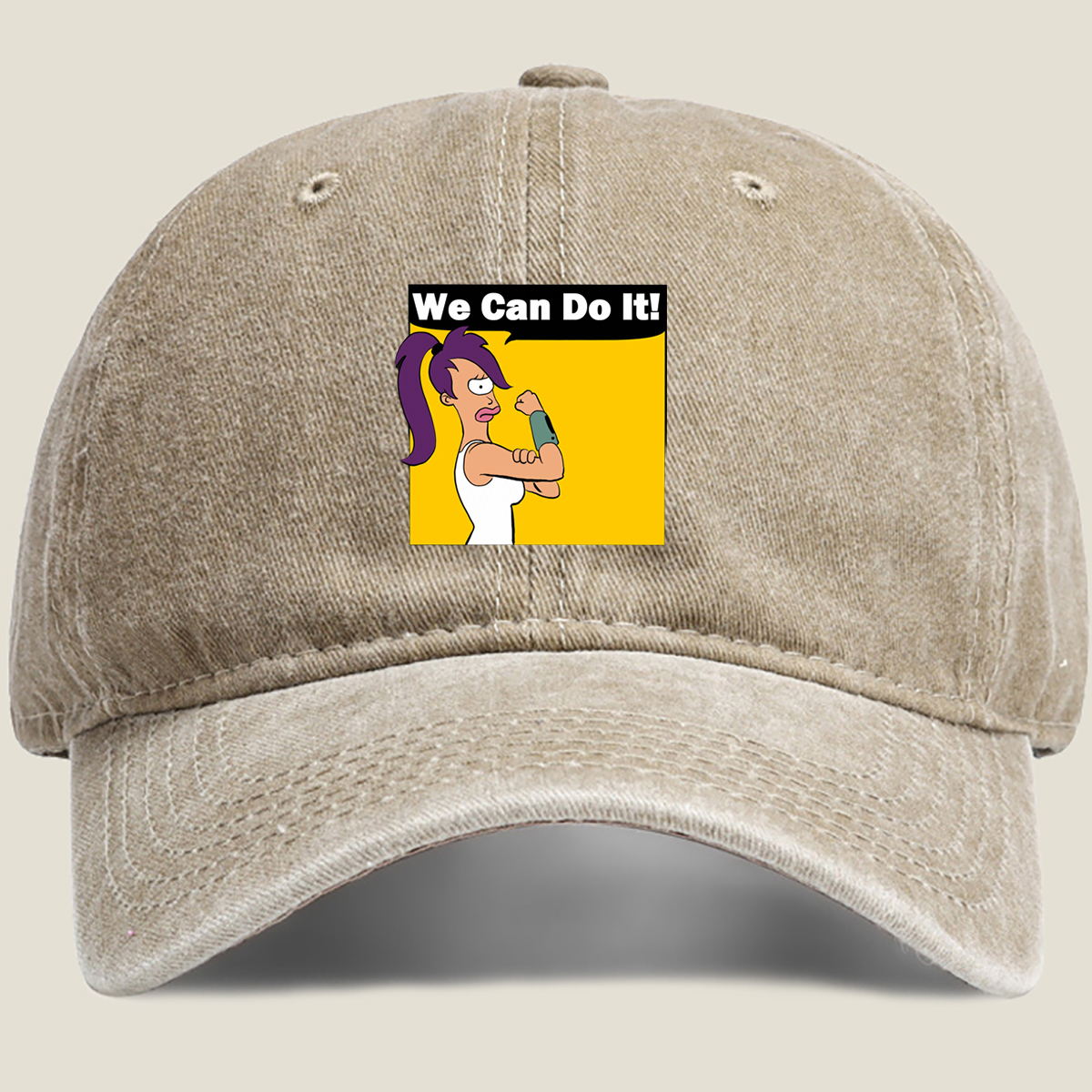 Futurama - Leela We Can Do It! - Washed Denim - Baseball Cap