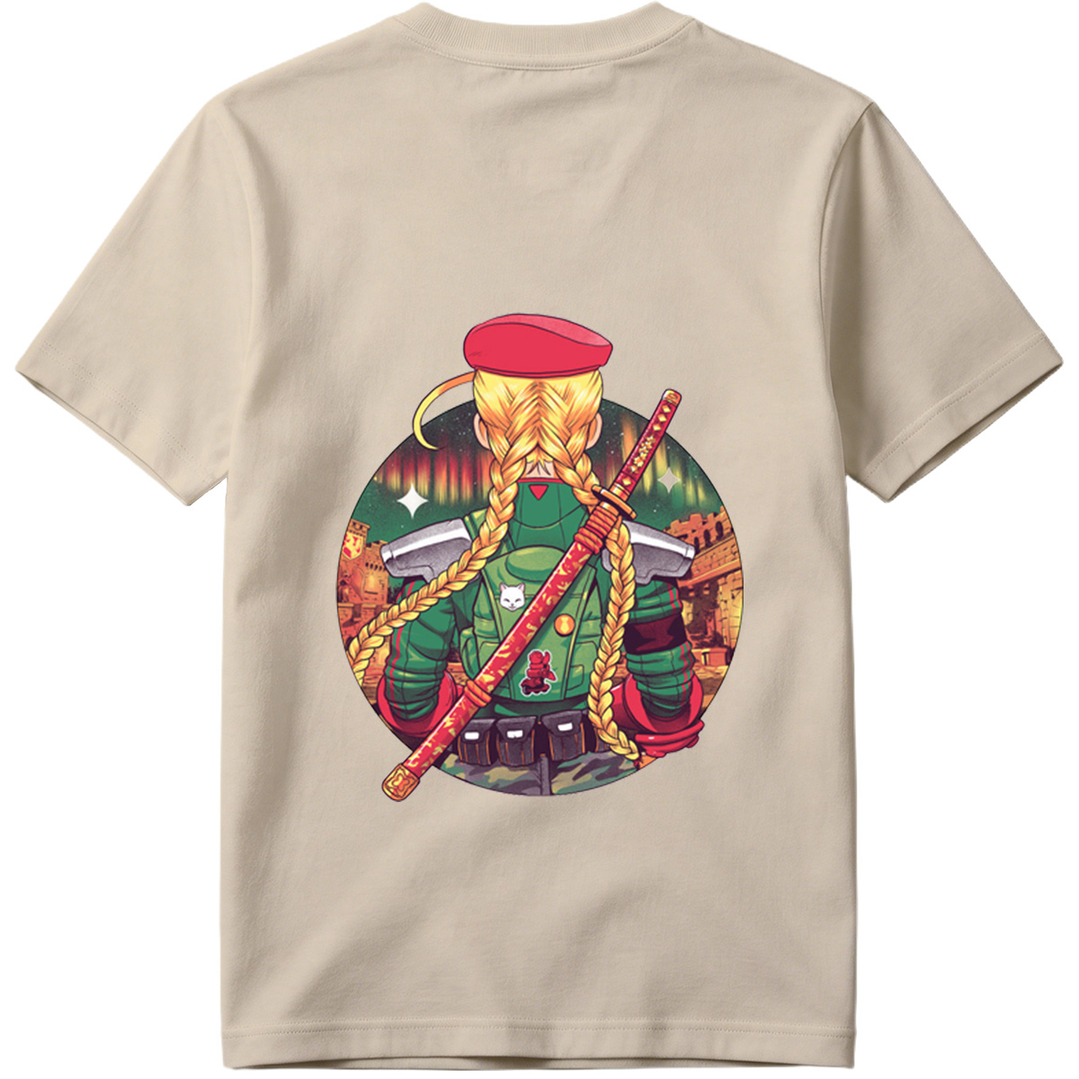 **Title:** Street Fighter - Cammy with Katana - Tee
