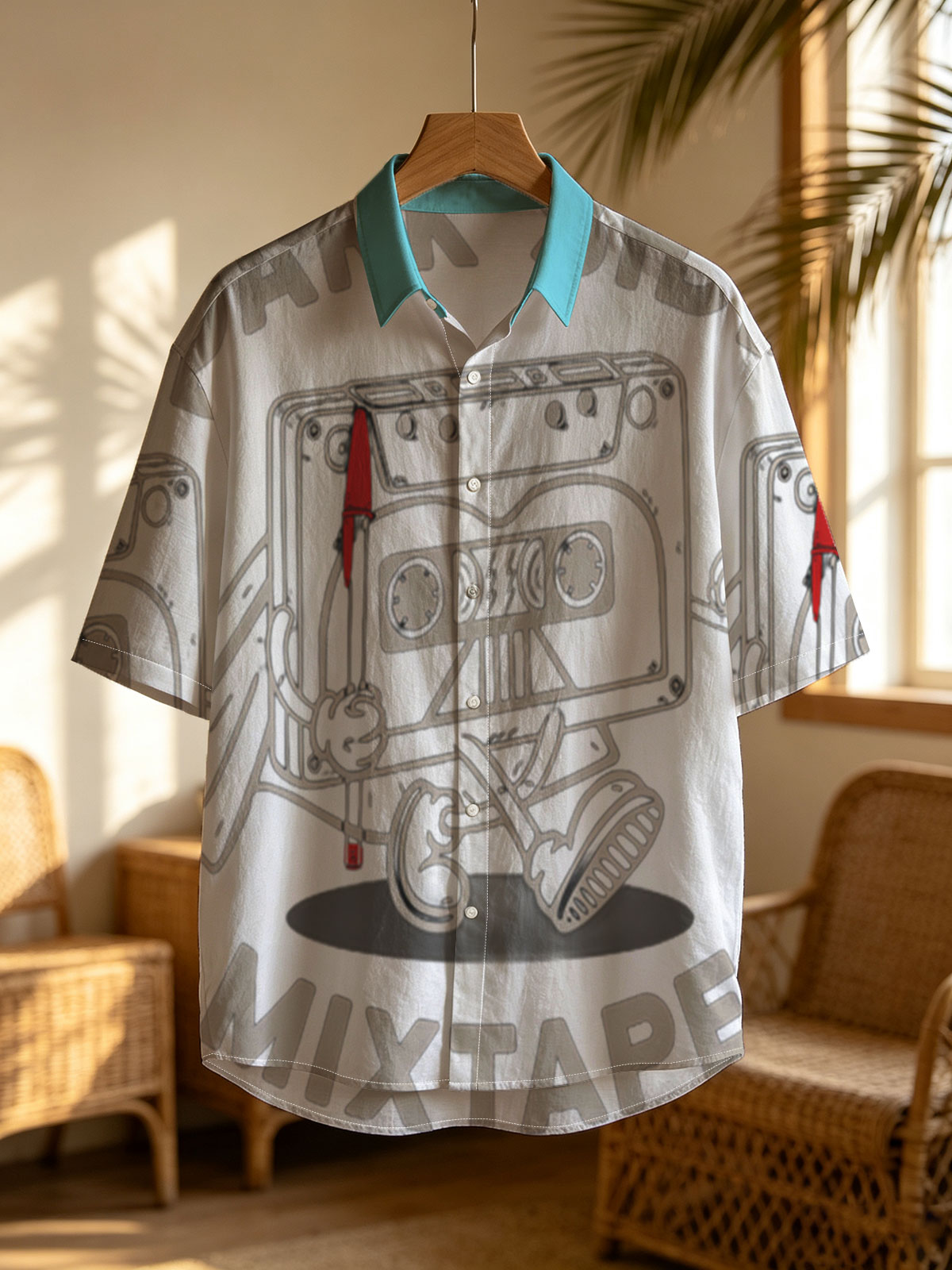 Dark Side Mixtape: Cassette Tape Character with Cape and Lightsaber -  Shirt