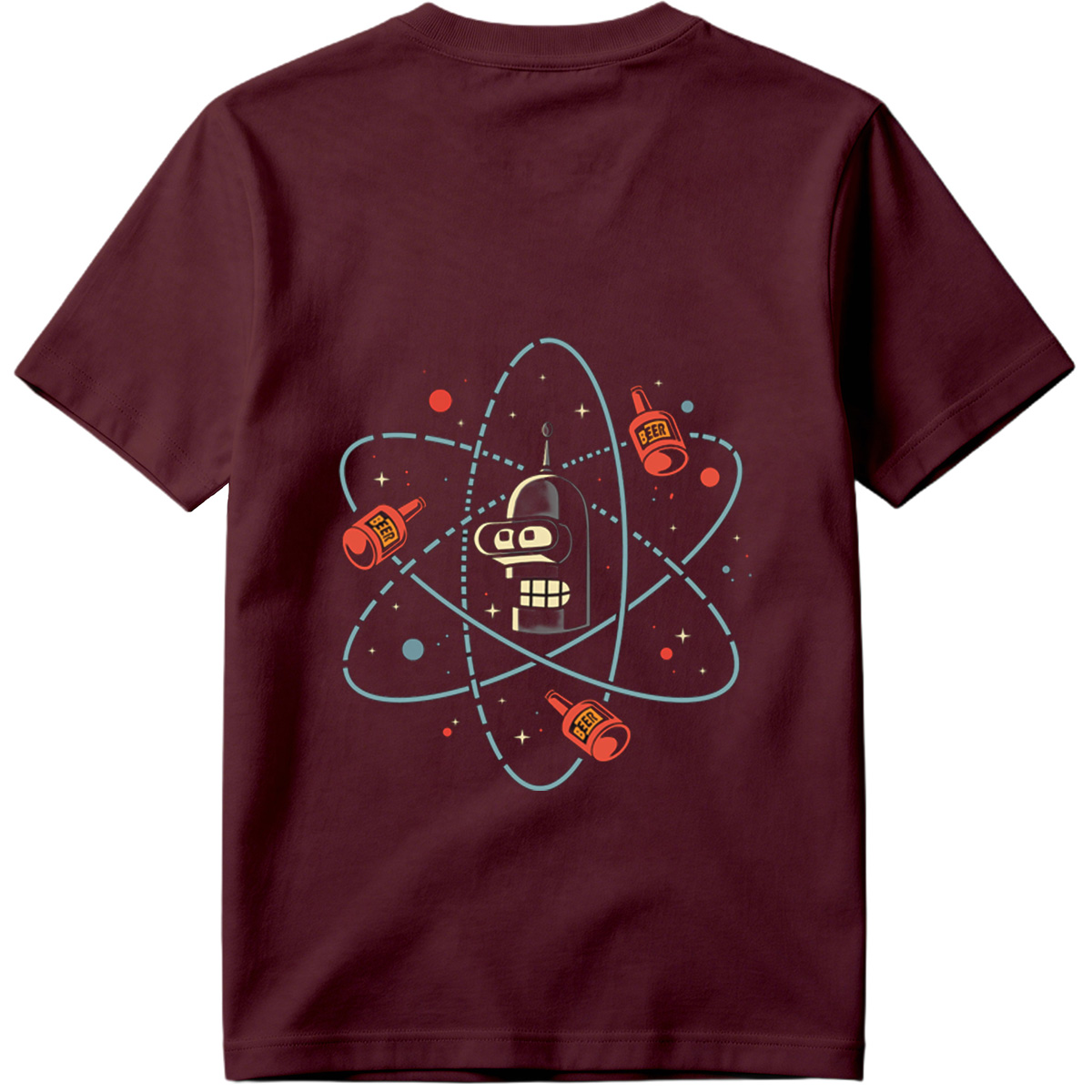 Futurama Bender Atomic Beer Orbit - Tee