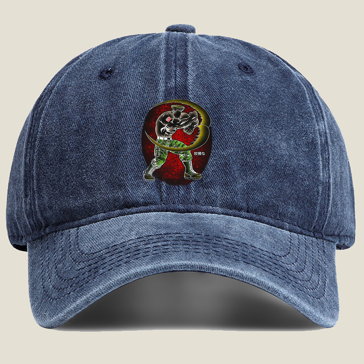 Sasuke Uchiha: The Crouching Tiger - Washed Denim - Baseball Cap