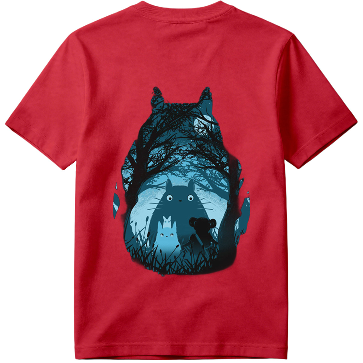 Totoro and Friends in the Moonlit Forest - Tee