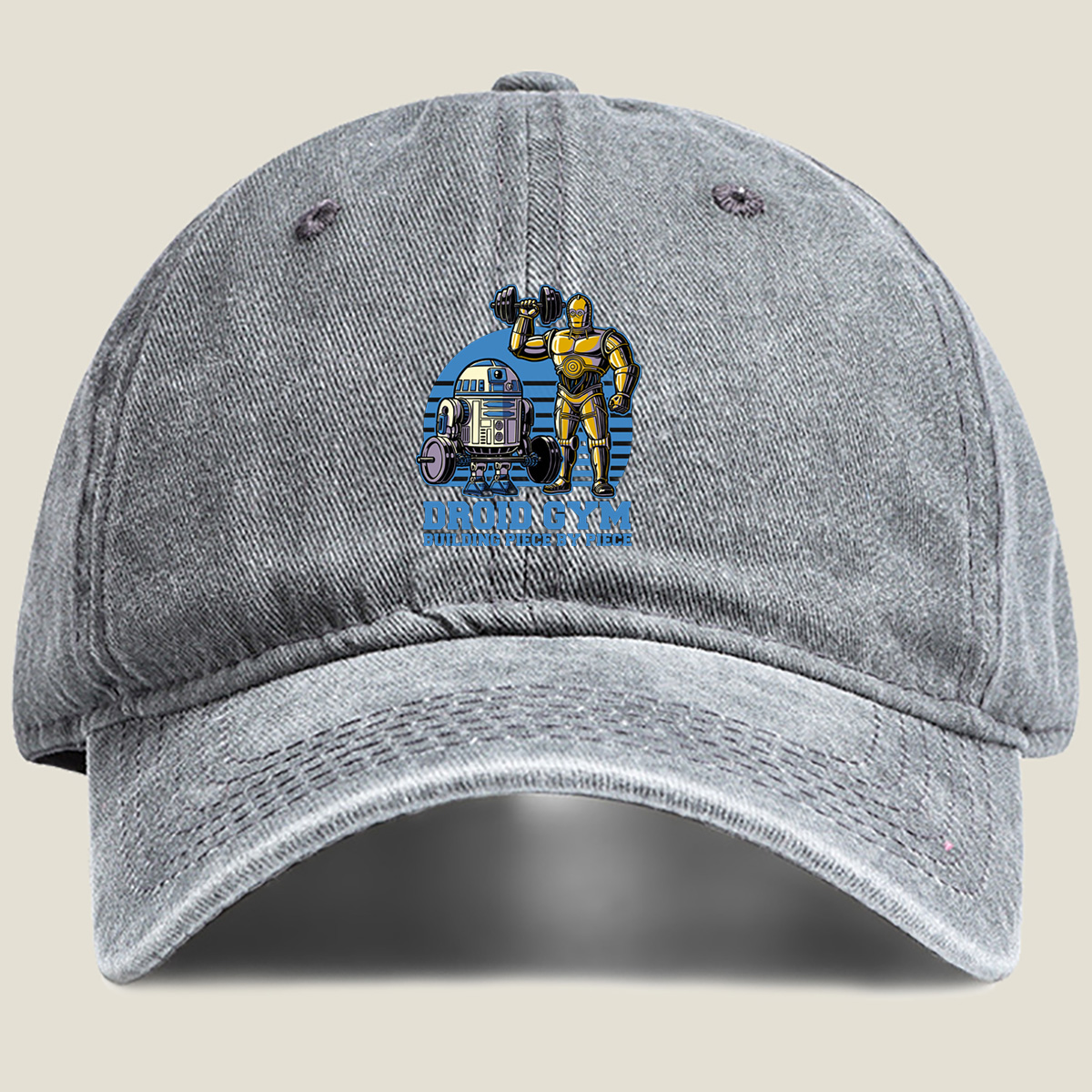 Droid Gym: R2-D2 and C-3PO Workout - Washed Denim - Baseball Cap