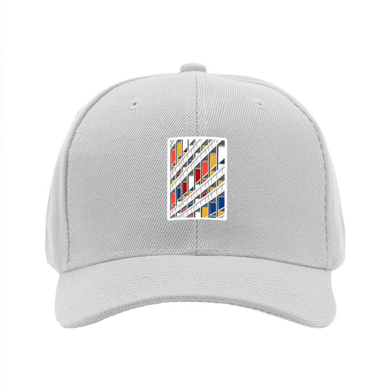 1pc New Baseball Cap with Geometric Building Print Design Unisex Adjustable Hat for Outdoor Activities Urban Fashion Adults Casual Wear Street Style Accessory