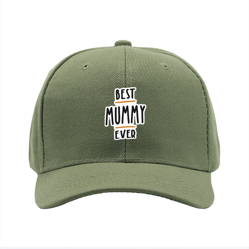 1pc New Baseball Cap Best Mummy Ever Print Unisex Adjustable Hat for Outdoor Activities Adults and Families Casual Wear Fashion Accessory