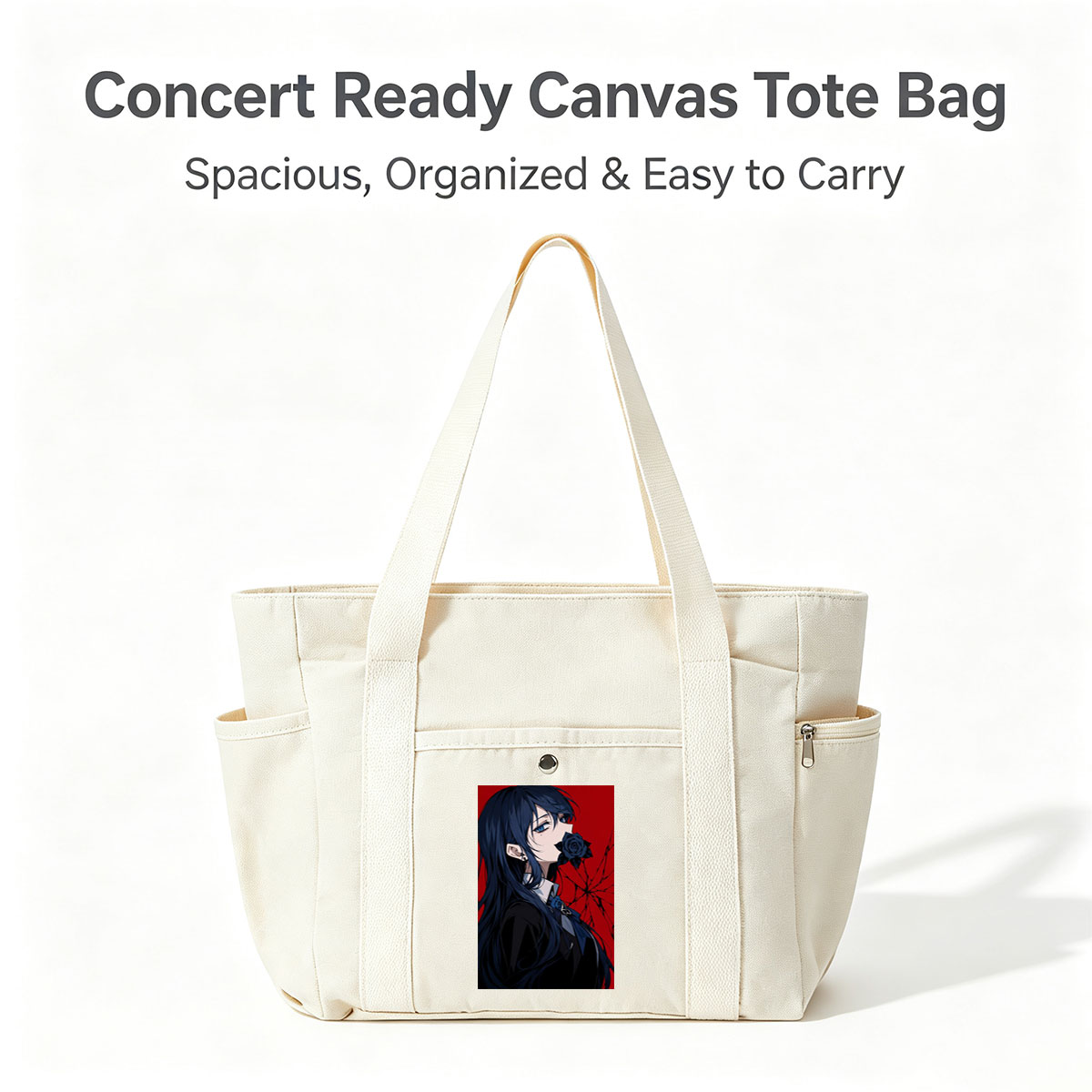 No celebrity or band is present in the image. - Multi-pocket bags