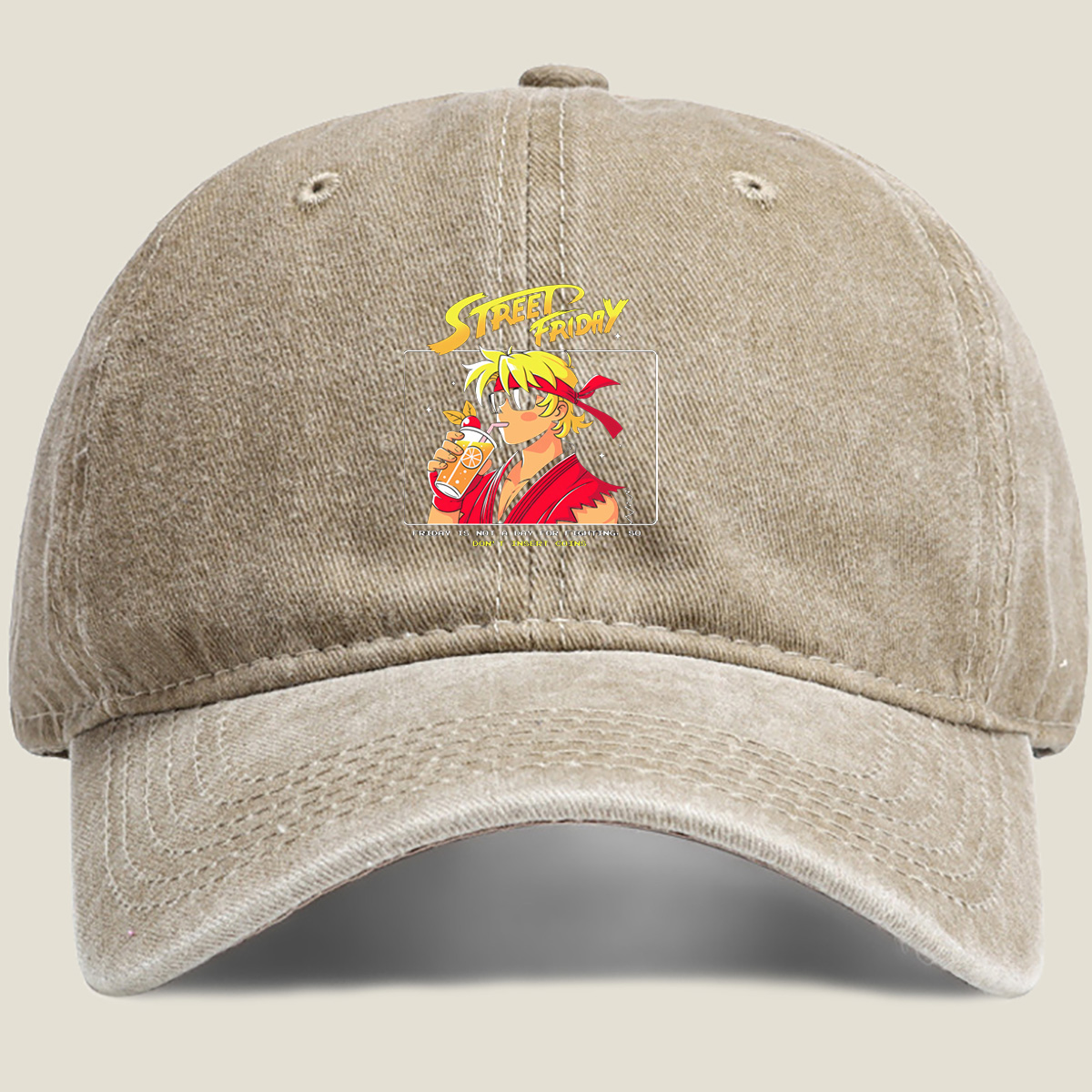 Street Fighter - Ken's Friday Vibe - Washed Denim - Baseball Cap