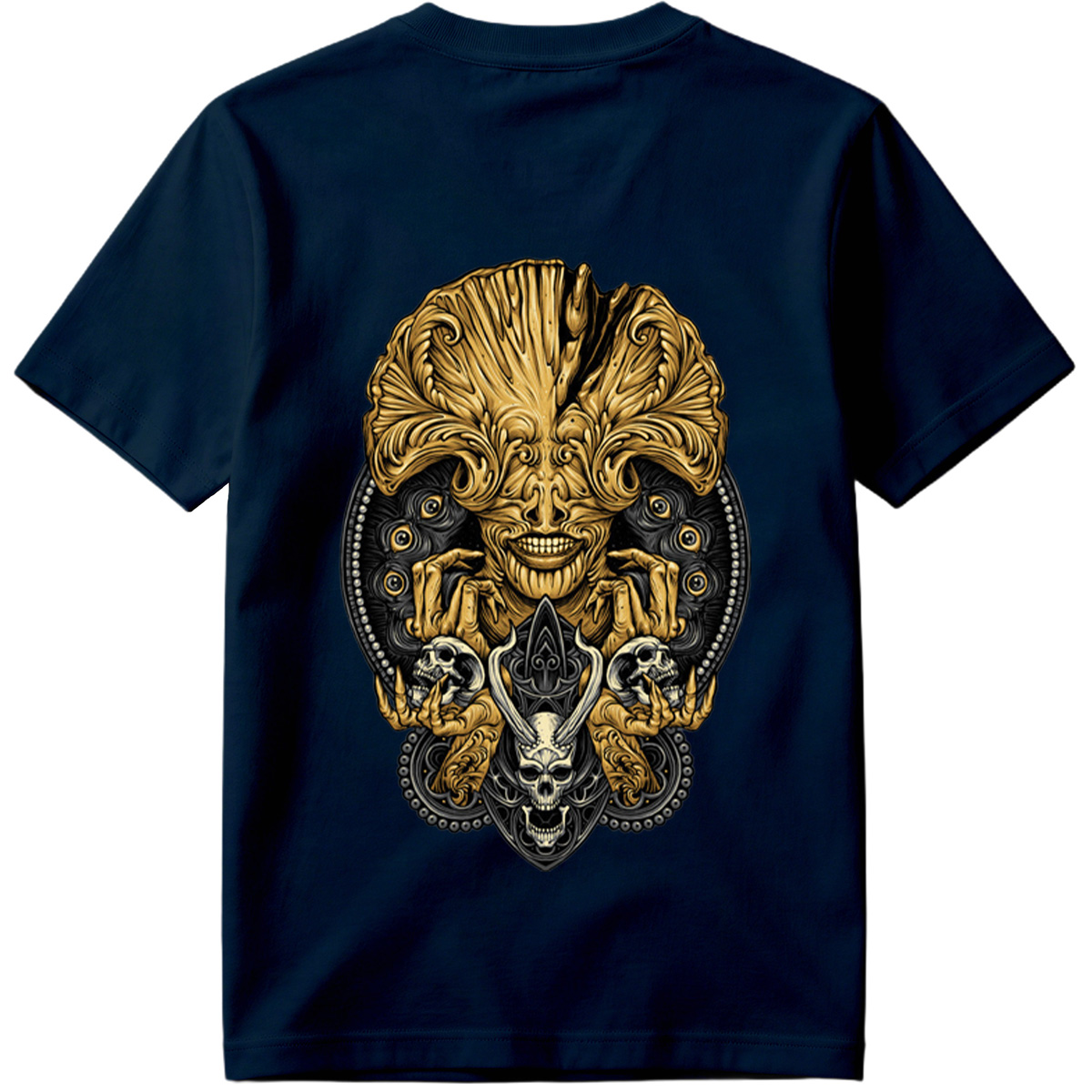 Alien vs. Predator: Golden Xenomorph and Skulls - Tee
