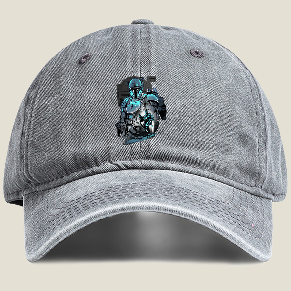 Star Wars: The Mandalorian & Child - Washed Denim - Baseball Cap
