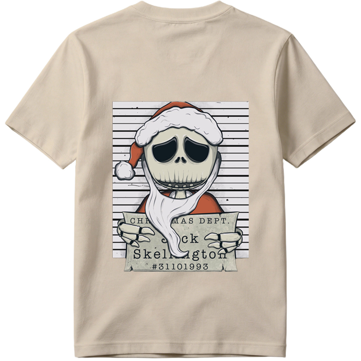 Jack Skellington Christmas Dept Mugshot - Tee