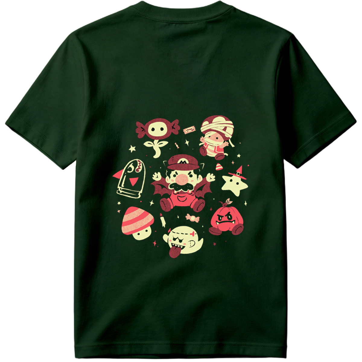 Super Mario Characters in Halloween Costumes - Tee