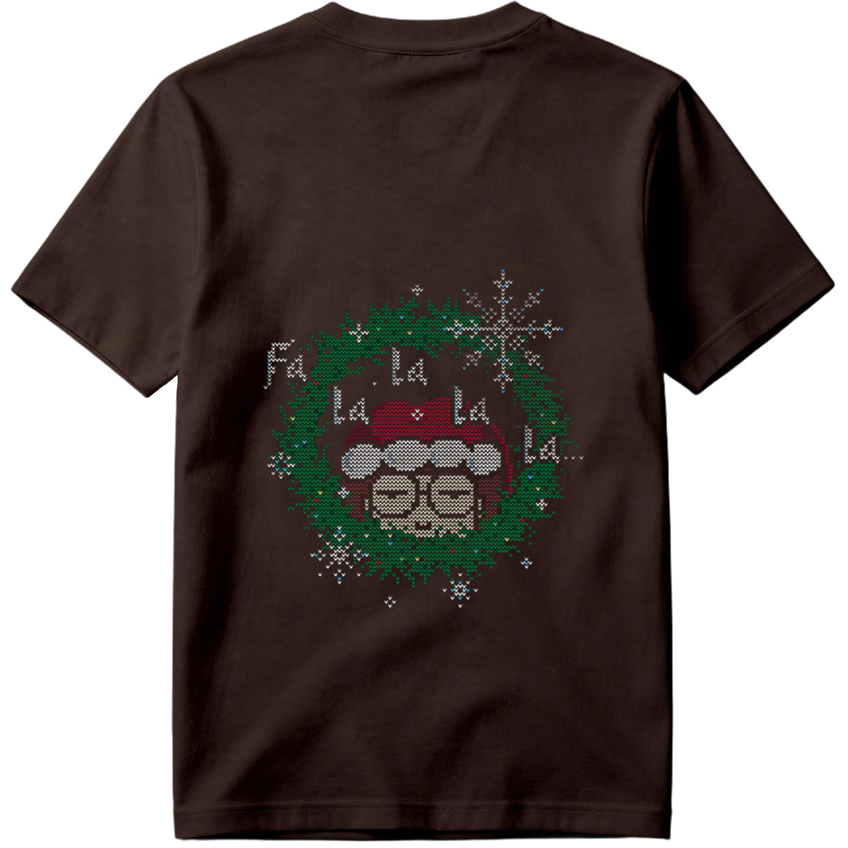 Santa Claus in a Christmas Wreath - Tee