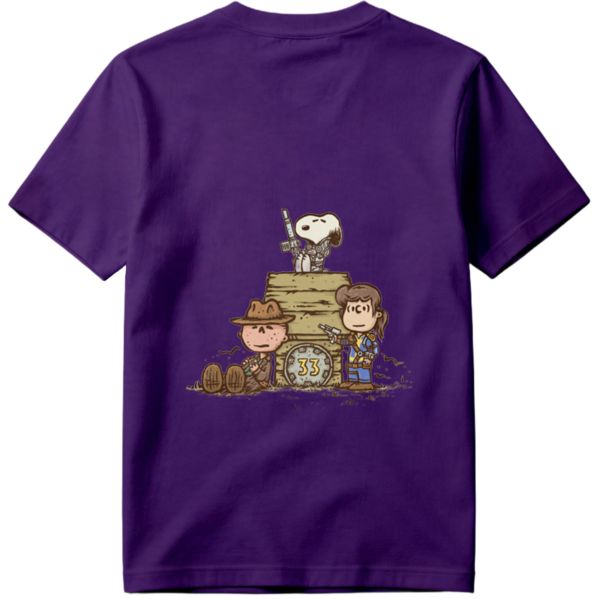 Snoopy, Charlie Brown, and Peppermint Patty in Fallout 33 - Tee