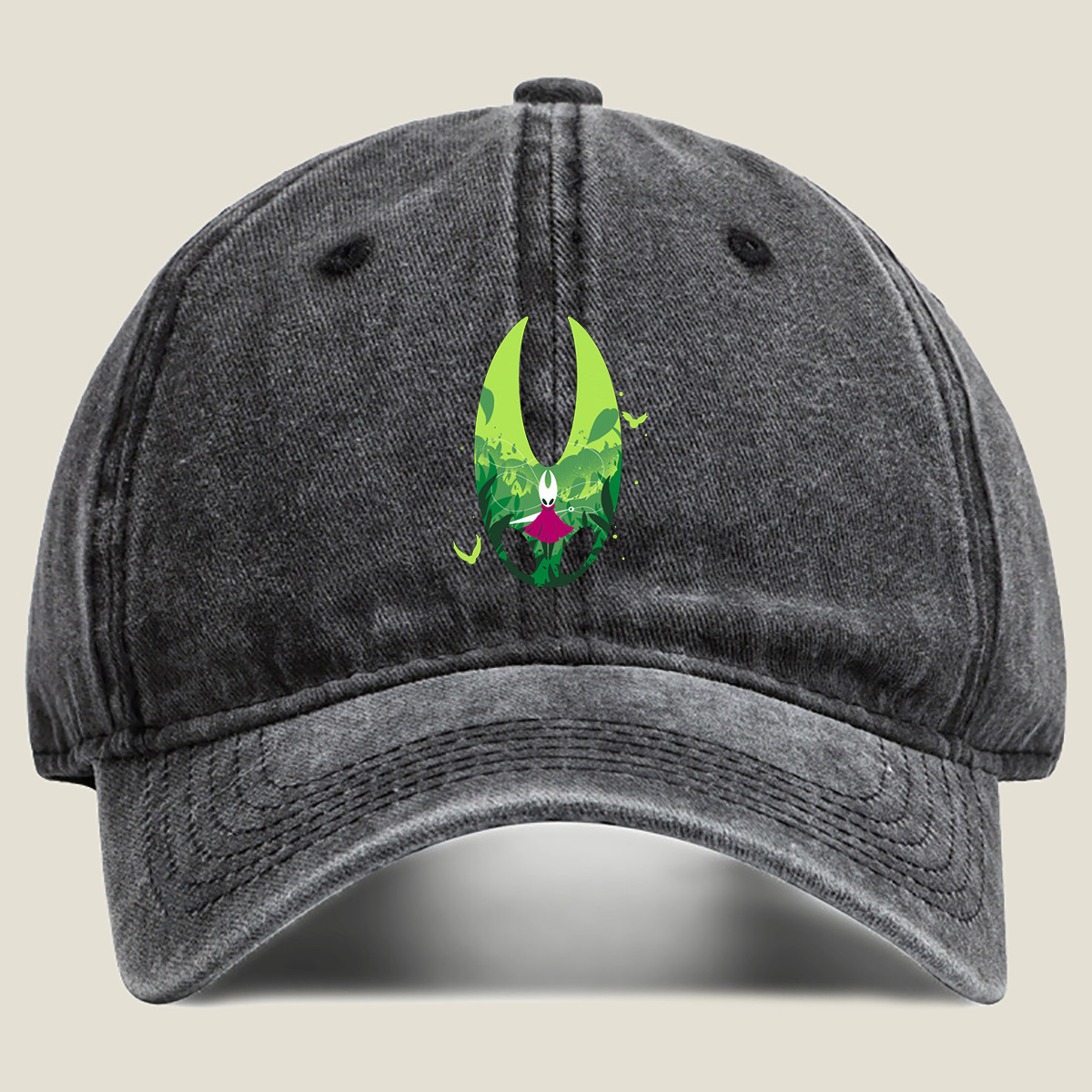 Hollow Knight: Hornet in the Green Grove - Washed Denim - Baseball Cap