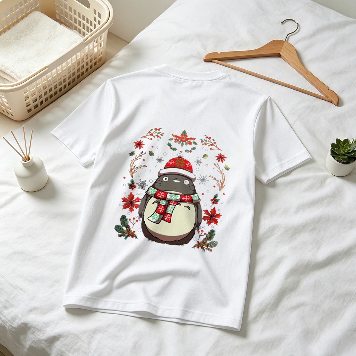 Totoro Christmas Holiday Design - Tee