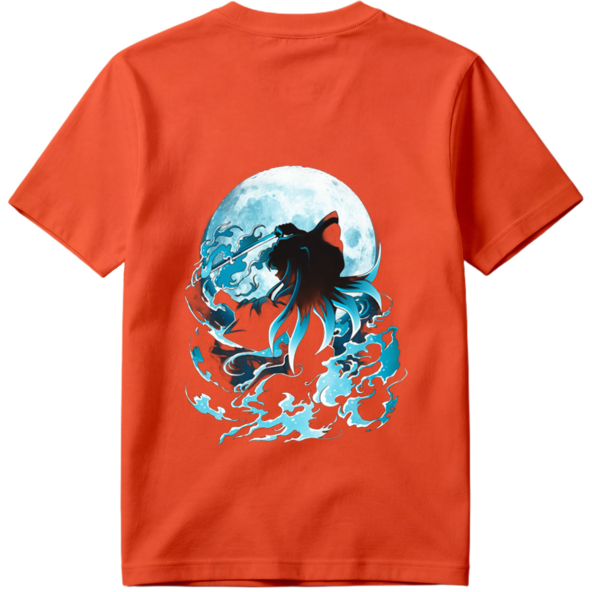 Samurai Warrior Under Full Moon - Tee