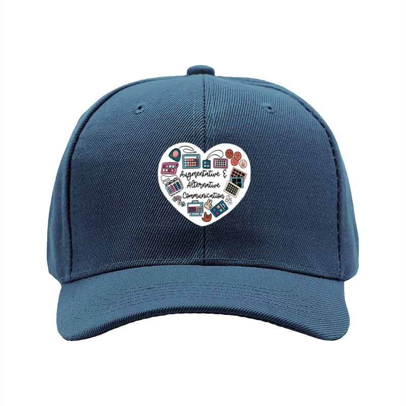 1pc New Baseball Cap with Augmentative & Alternative Communication Print Unisex Adjustable Hat for Daily Wear and Outdoor Activities Adults and Teens