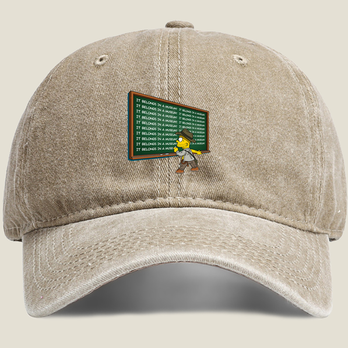 Homer Simpson Museum Maniac - Washed Denim - Baseball Cap