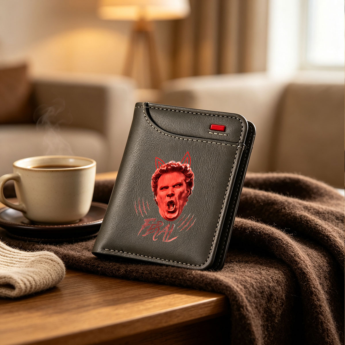 Feral: A Wild Transformation of a Celestial Figure - Vertical Style Wallet