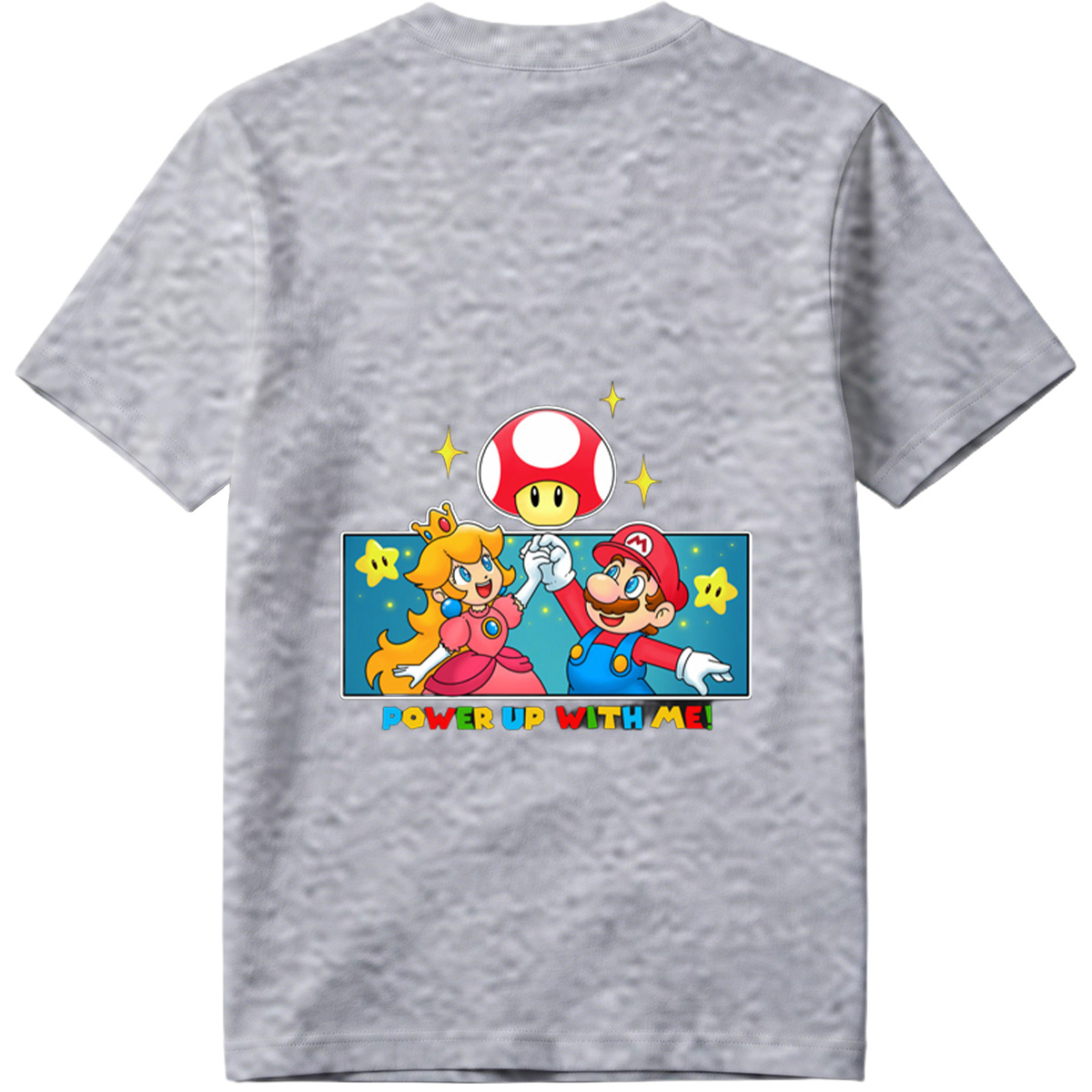 Super Mario: Mario and Peach Power Up with Toad! - Tee