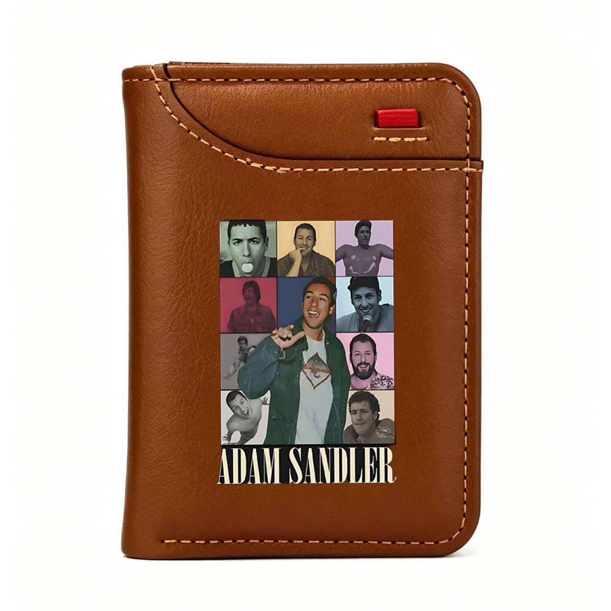Adam Sandler: A Collage of Iconic Moments and Expressions - Vertical Style Wallet