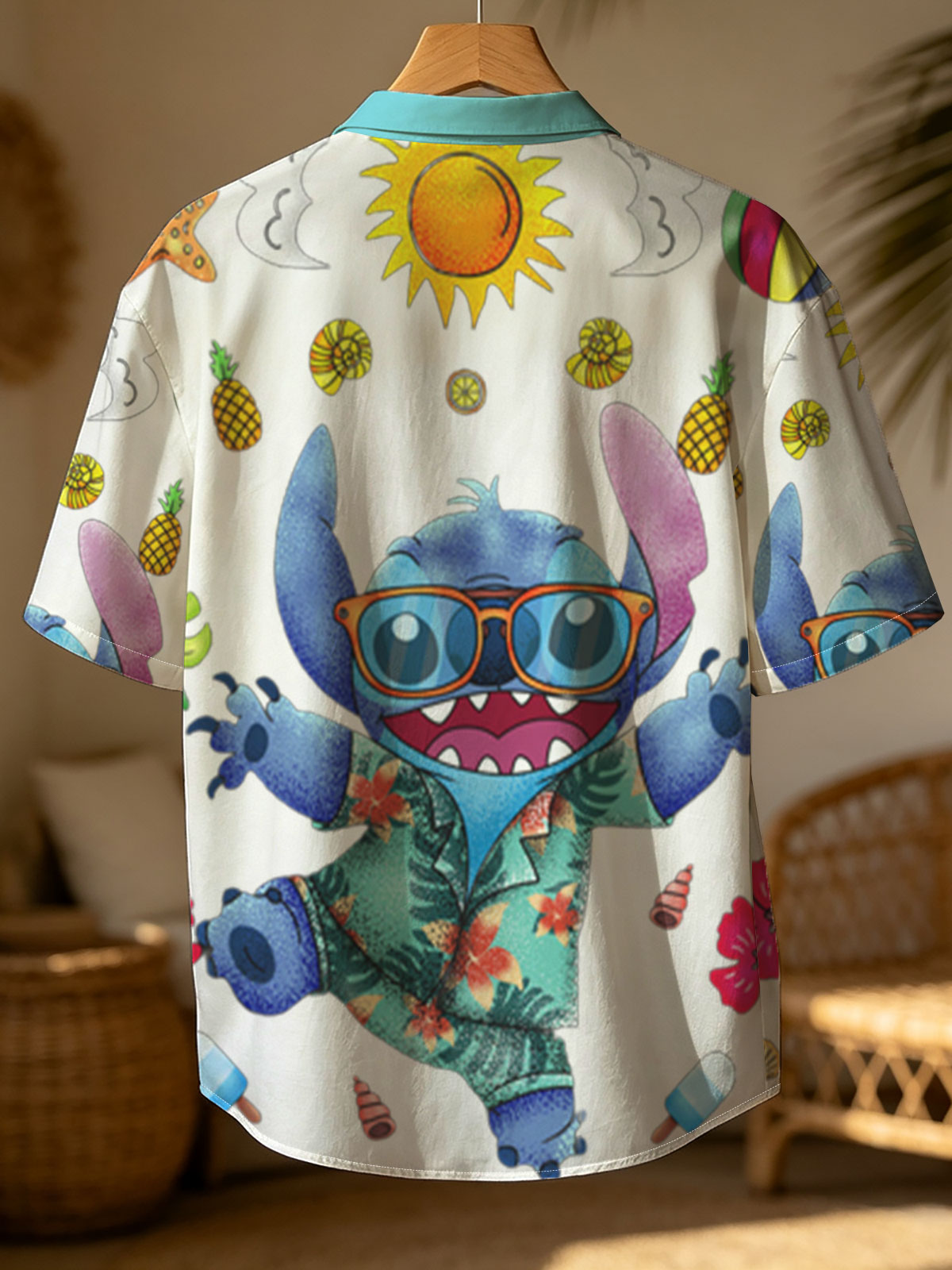 Stitch in Tropical Paradise with Sunglasses and Hawaiian Shirt -  Shirt