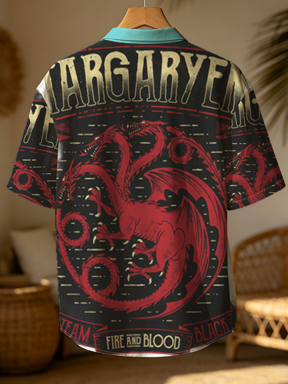 House Targaryen - Fire and Blood, Three-Headed Dragon Symbol -  Shirt