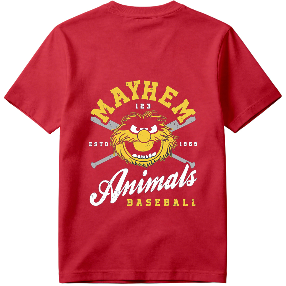 Muppets Animal Mayhem Baseball Logo - Tee