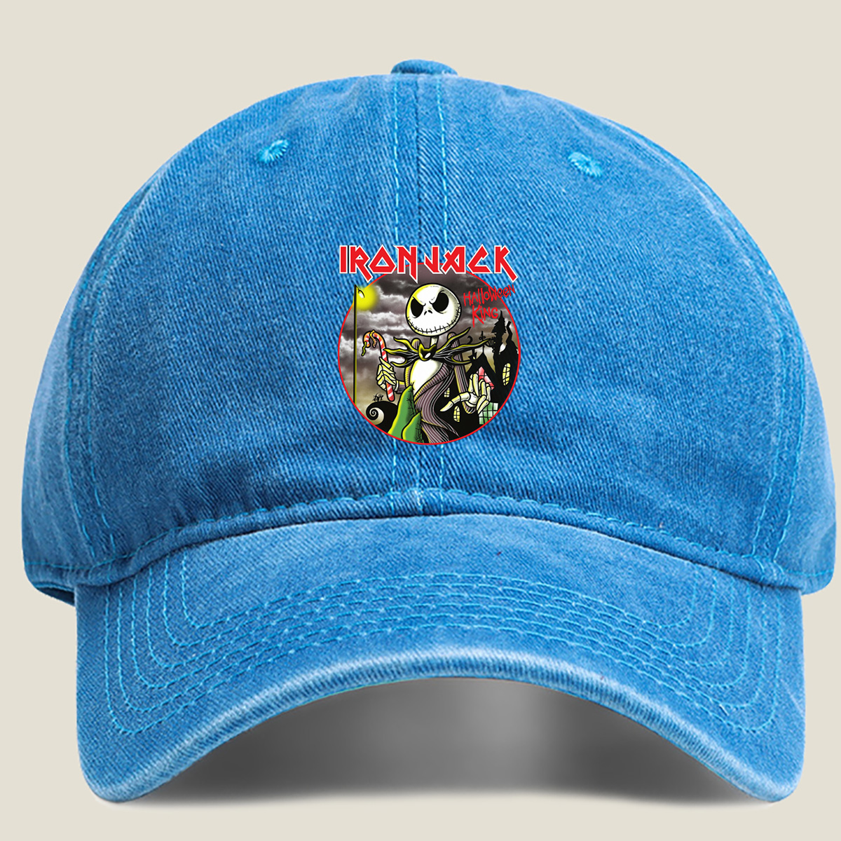 Iron Jack: Halloween King - Washed Denim - Baseball Cap