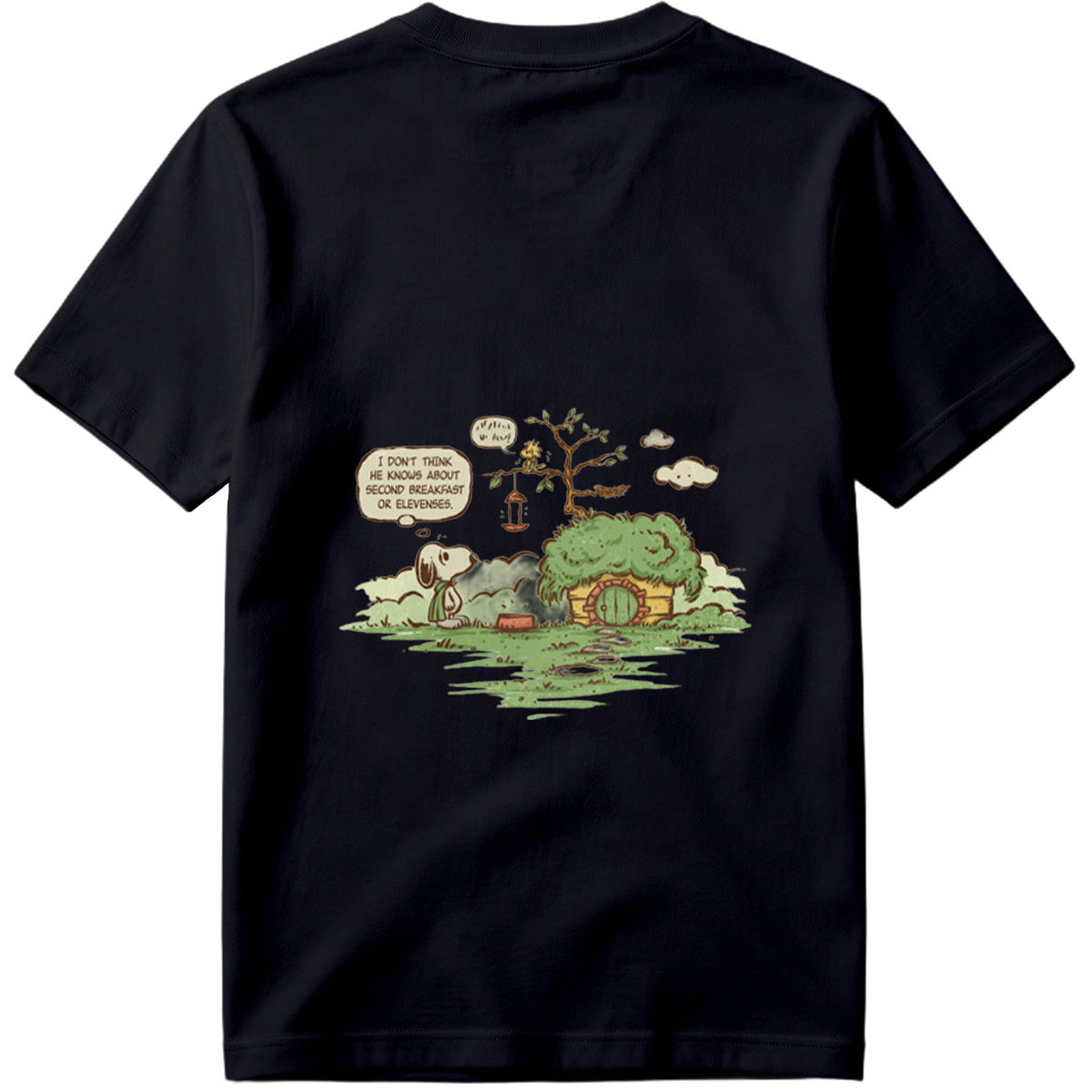 Snoopy and Woodstock in a Hobbit Hole - Tee
