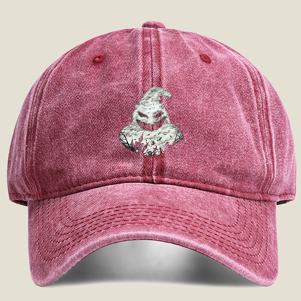 The Nightmare Before Christmas: Jack Skellington and Zero - Washed Denim - Baseball Cap