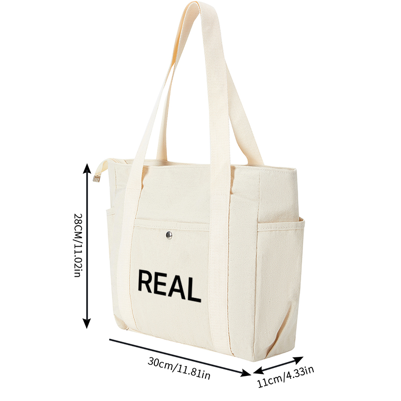 Multi Pocket Bag Beige with 