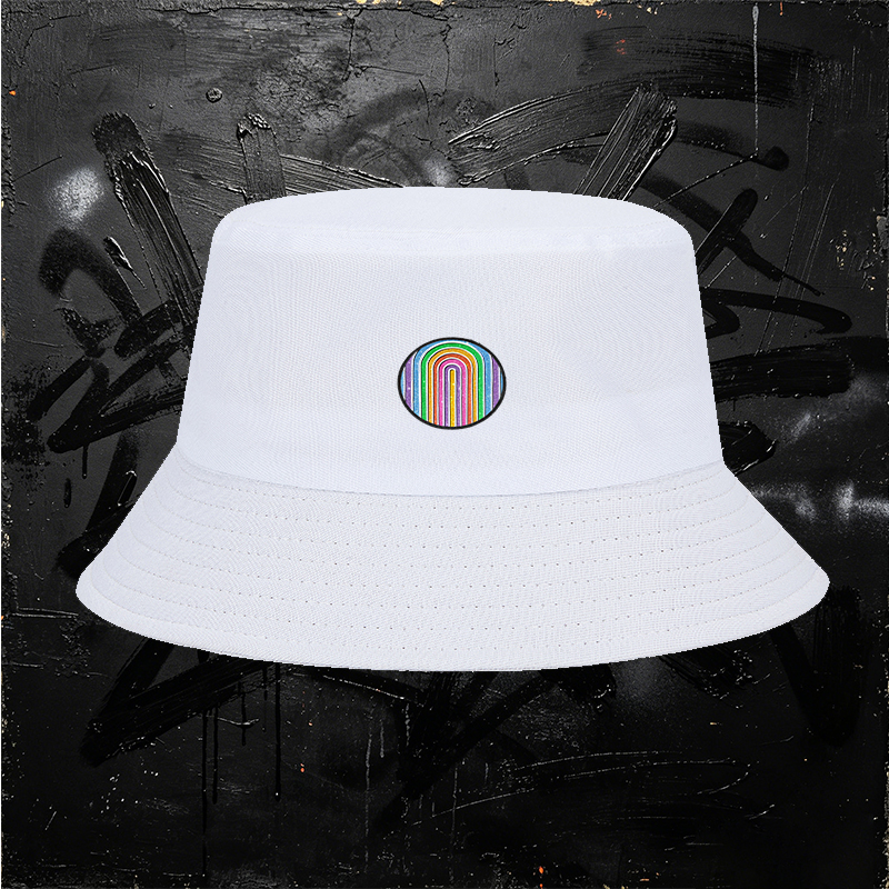 Unisex Bucket Hat with Glitter Rainbow Print Design - Classic Adjustable Sun Hat for Outdoor Activities, Beach, Travel, and Casual Wear - Perfect for Adults Seeking Fashionable and Comfortable Headwear