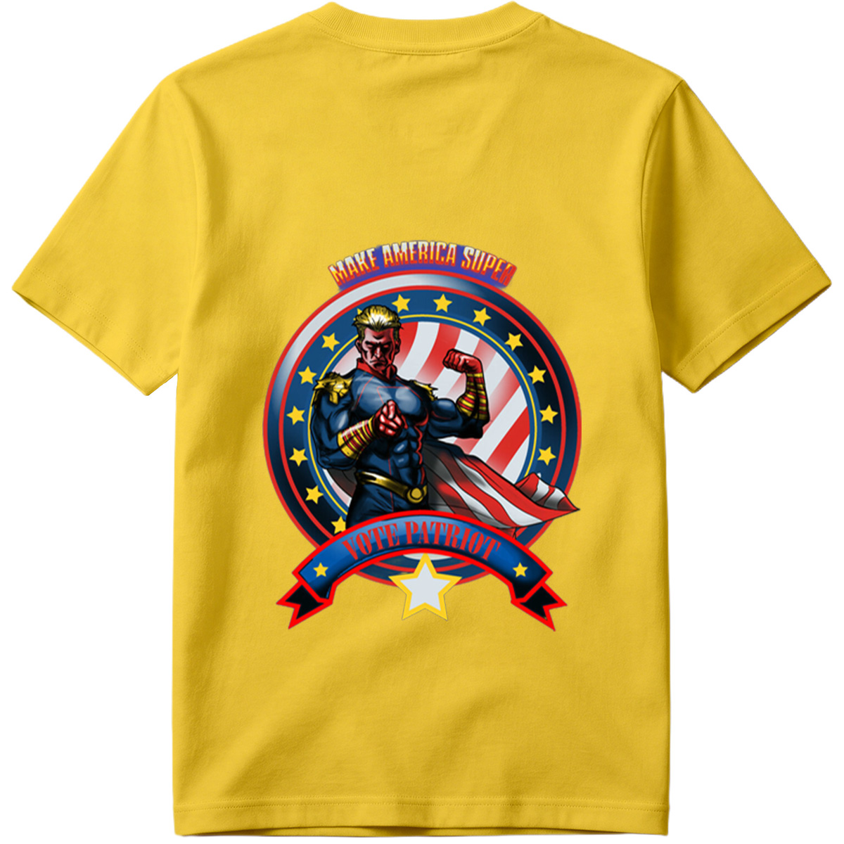 Make America Super: Vote Patriot - Captain America Inspired Hero - Tee