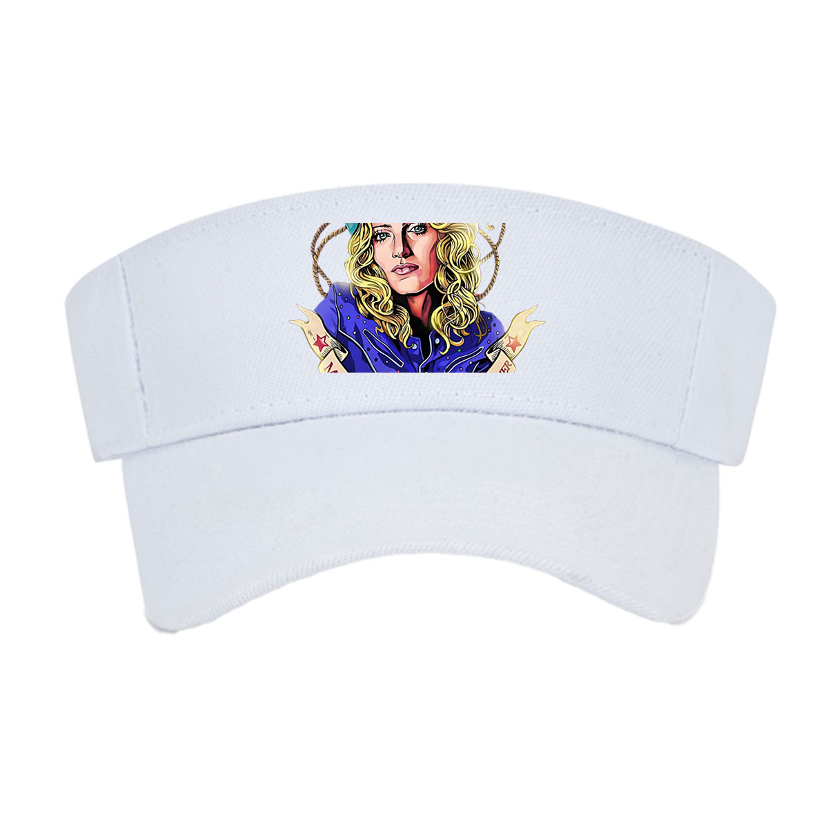 Country Music Legend in Blue Hat and Jacket with 