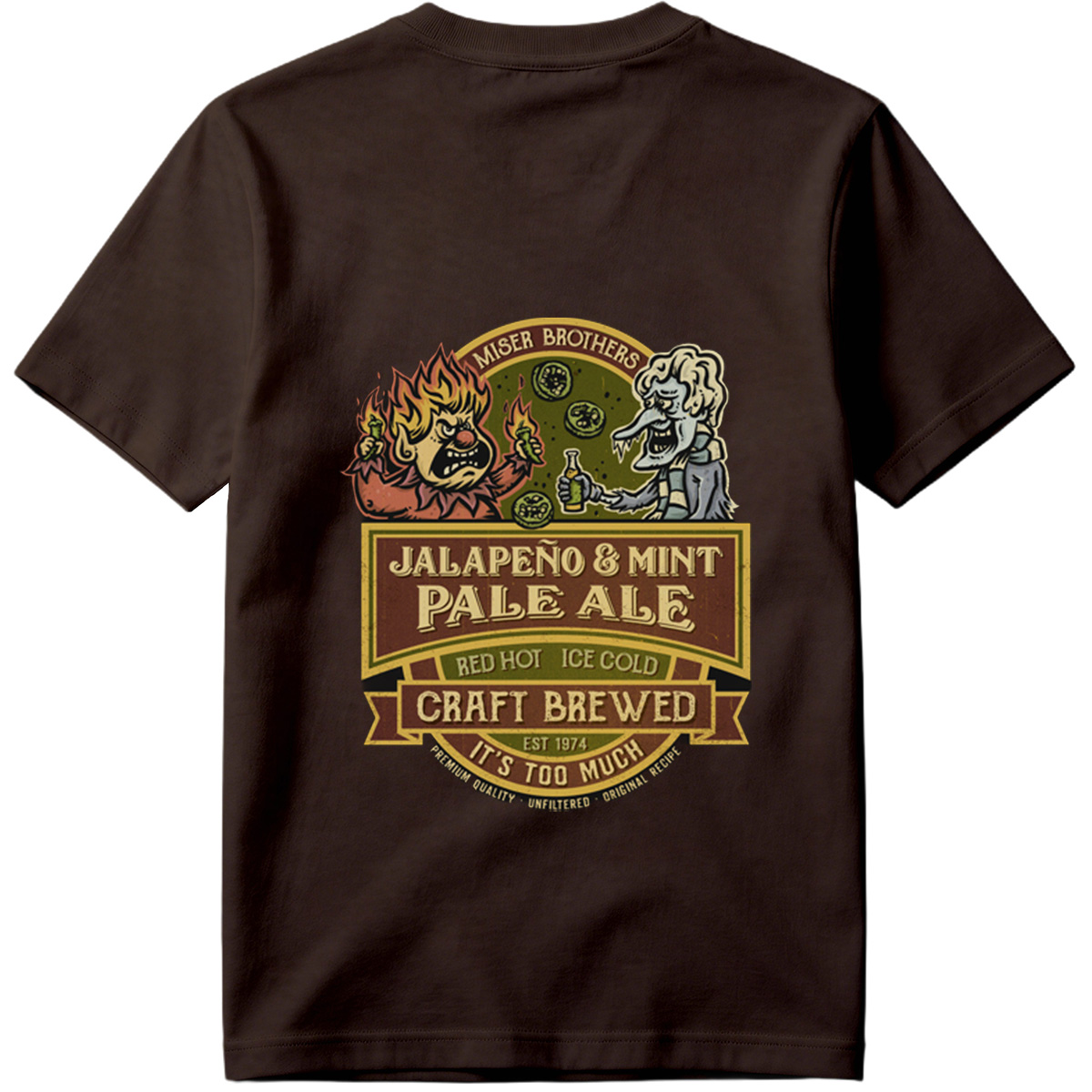 Miser Brothers Jalapeno & Mint Pale Ale Craft Brewed - Tee